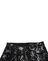 Dolce & Gabbana Black Tie Dye Cotton Straight Men Denim Jeans