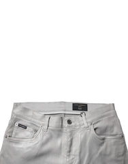 Dolce & Gabbana Gray Cotton Stretch Men Slim Fit Denim Jeans