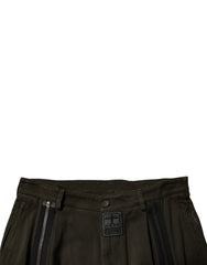 Dolce & Gabbana Dark Brown Cotton Jogger Cargo Pants