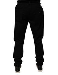 Dolce & Gabbana Black Cotton Stretch Slim Fit Denim Jeans