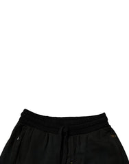 Dolce & Gabbana Black Cotton Sweatshorts Men Bermuda Shorts