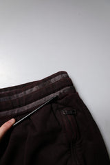 Dolce & Gabbana Maroon Cotton Logo Plaque Men Bermuda Shorts