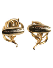 Dolce & Gabbana Multicolor Peacock Feathers 925 Sterling Silver Cufflink