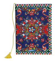 Dolce & Gabbana Multicolor Polyester Carretto Siciliano Print Notebook