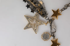 Dolce & Gabbana Silver Gold Brass Embellished Waist Chain Belt