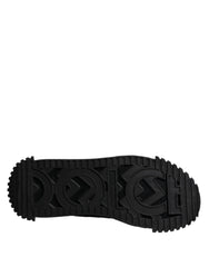 Dolce & Gabbana Black Logo Lace Up Low Top NS1 Sneakers Shoes