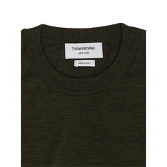 Thom Browne Green Wool Sweatshirt