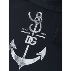 Dolce & Gabbana Blue Cotton Sweatshirt