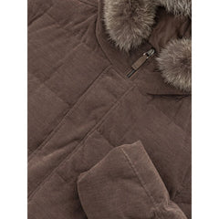 Herno Brown Cotton Jackets & Coat