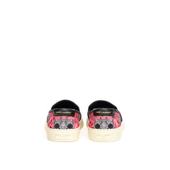 Saint Laurent Pink Cotton Platform Sneakers