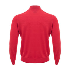 Gran Sasso Elegant Crimson Wool T-Shirt for Men