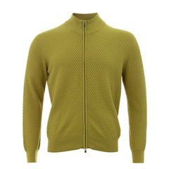 Gran Sasso Elegant Yellow Cotton Cardigan for Men