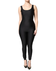 Dolce & Gabbana Black Sleeveless Bodycon Women Jumpsuit Dress