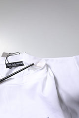 Dolce & Gabbana White Bellissima Cotton Crew Neck T-shirt