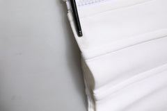 Dolce & Gabbana White Cotton Blend 3/4 Sleeves Blouse Top