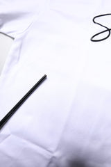 Dolce & Gabbana White Printed Cotton Round Neck Top T-shirt