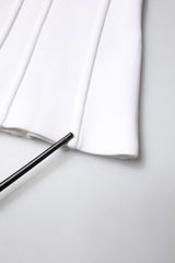 Dolce & Gabbana White Cotton Blend 3/4 Sleeves Blouse Top