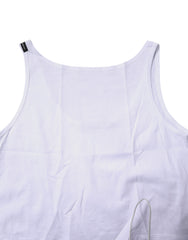 Dolce & Gabbana White Cotton Sleeveless Round Neck Tank Top