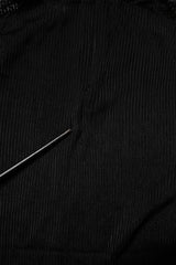 Dolce & Gabbana Black Knit Long Sleeves Turtleneck Slim Top