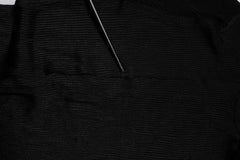 Dolce & Gabbana Black Knit Long Sleeves Turtleneck Slim Top