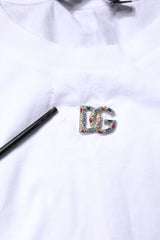 Dolce & Gabbana White Cotton Sleeveless Round Neck Tank Top