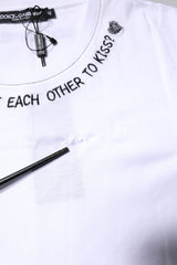 Dolce & Gabbana White Cotton Sleeveless Printed Tank T-shirt