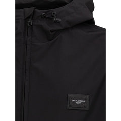 Dolce & Gabbana Black Polyester Jackets & Coat