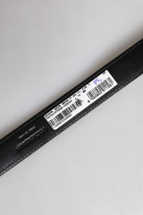 Dolce & Gabbana Brown Exotic Leather Metal Logo Buckle Belt