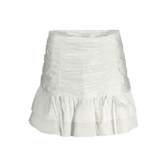 Guess Jeans White Cotton Women Skirt