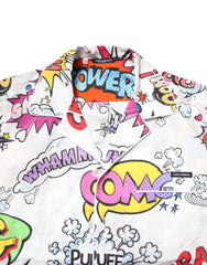 Dolce & Gabbana White Cartoon Print Cotton Men Pajama Set Sleepwear