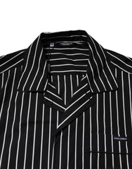 Dolce & Gabbana Black White Stripes Cotton Men Pajama Set Sleepwear