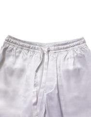 Dolce & Gabbana White Satin Silk Men Pajama Set Sleepwear