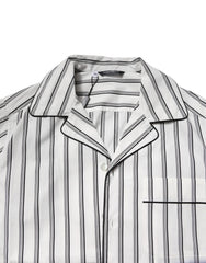 Dolce & Gabbana White Black Stripes Cotton Men Pajama Set Sleepwear
