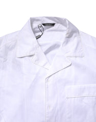 Dolce & Gabbana White Cotton Shirt Pants Pajama Set Sleepwear