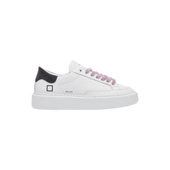 D.A.T.E Beige Leather Sneaker