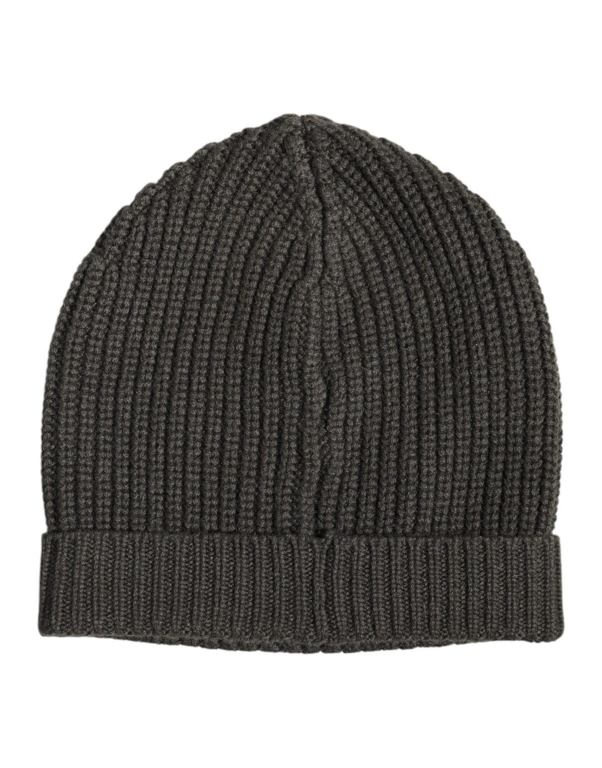 Dolce & Gabbana Dark Gray Cashmere Knit Winter Beanie Hat