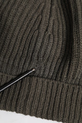 Dolce & Gabbana Green Wool DG Plaque Knitted Winter Beanie Hat