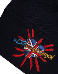 Dolce & Gabbana Black Wool #DGLovesLondon Winter Beanie Hat