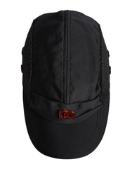 Dolce & Gabbana Black Nylon Logo 6 Panels Baseball Cap