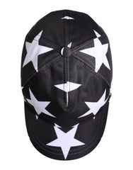 Dolce & Gabbana Black Star Print Polyester Baseball Cap