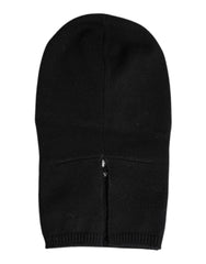 Dolce & Gabbana Black Cashmere Knitted Ski Mask Balaclava Hat