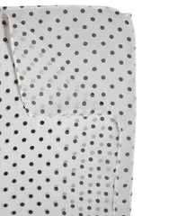 Dolce & Gabbana White Polka Dots Polyester Wrap Shawl Scarf