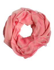 Dolce & Gabbana Pink Silk Rectangle Women Wrap Shawl Scarf