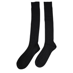 Dolce & Gabbana Black DG Logo Print Over The Calf Socks