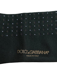 Dolce & Gabbana Black Polka Dots Cotton Mid Calf Socks