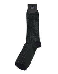 Dolce & Gabbana Black Polka Dots Cotton Mid Calf Socks