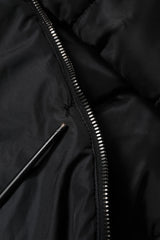 Dolce & Gabbana Black Hooded Parka Coat Winter Jacket