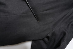 Dolce & Gabbana Black Linen Single Breasted Men Coat Blazer