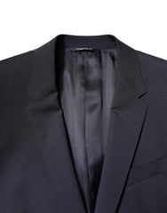 Dolce & Gabbana Black MARTINI Single Breasted Coat Blazer