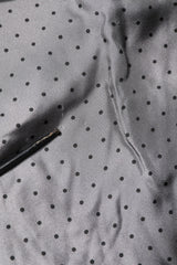 Dolce & Gabbana Gray Polka Dot Silk Long Sleeve Shirt